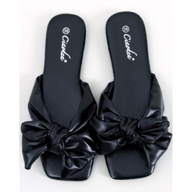 Minnen Chaussons noeuds noirs le noir 1