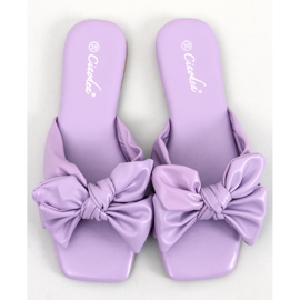 Claquettes violettes à nœud Minnen 2