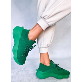 PA1 baskets chaussettes Callens Verde vert 2