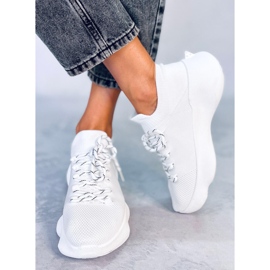 Baskets chaussettes Callens Bianco blanche 1