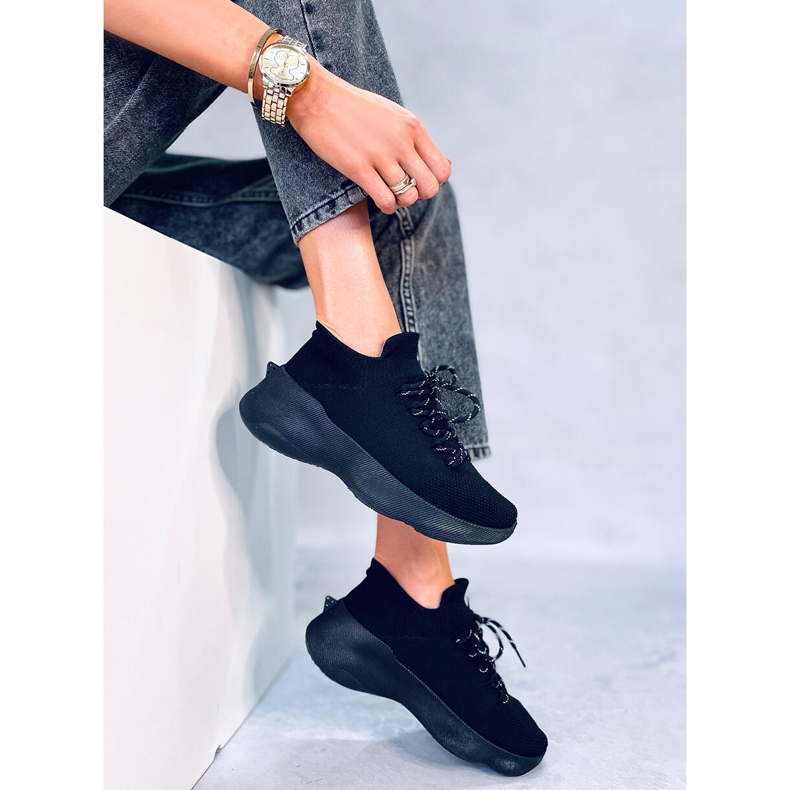 Baskets chaussettes Callens Nero le noir 1