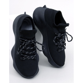 Baskets chaussettes Callens Nero noir 2
