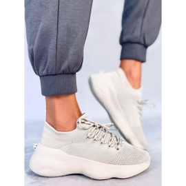 Callens Baskets chaussettes beiges 2