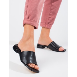 Sandales à talons classiques Shelovet noires pour femmes le noir 1