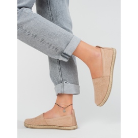W. Potocki Espadrilles beiges femme Potocki daim 5