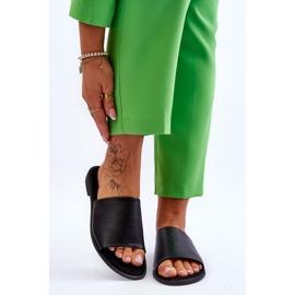 Chaussons Femme Cuir Lisse Noir Cerise 1