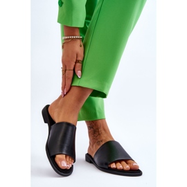 Chaussons Femme Cuir Lisse Noir Cerise 2