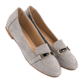 Sergio Todzi Mocassins en daim gris 1