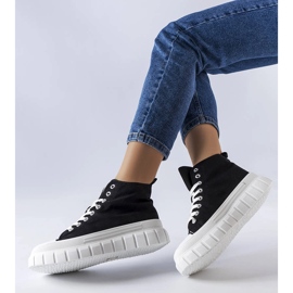 Baskets montantes noires Couet le noir 1