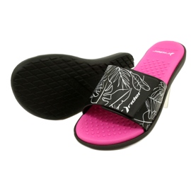 Rider 83331 AD447 chaussons de piscine blanche le noir rose 4
