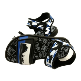 Boys 'Sandals Rider 83453 AG294 noir / bleu / blanc le noir 5