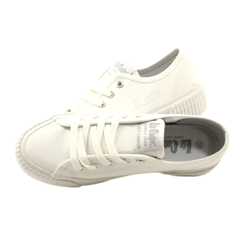 Lee Cooper LCW-23-31-1780L Baskets à fond épais, blanc 5