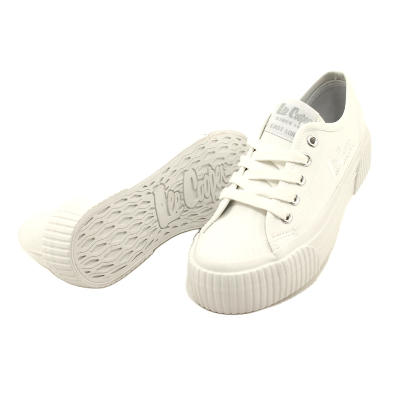 Lee Cooper LCW-23-31-1780L Baskets à fond épais, blanc 4