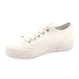 Lee Cooper LCW-23-31-1780L Baskets à fond épais, blanc blanche 7