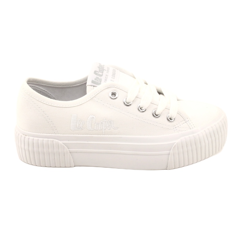 Lee Cooper LCW-23-31-1780L Baskets à fond épais, blanc 6