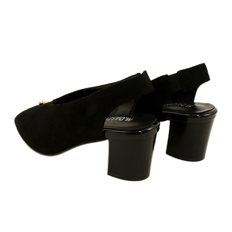 Sandales féminines sur le Daszyński Post SA169-6 Black le noir 4