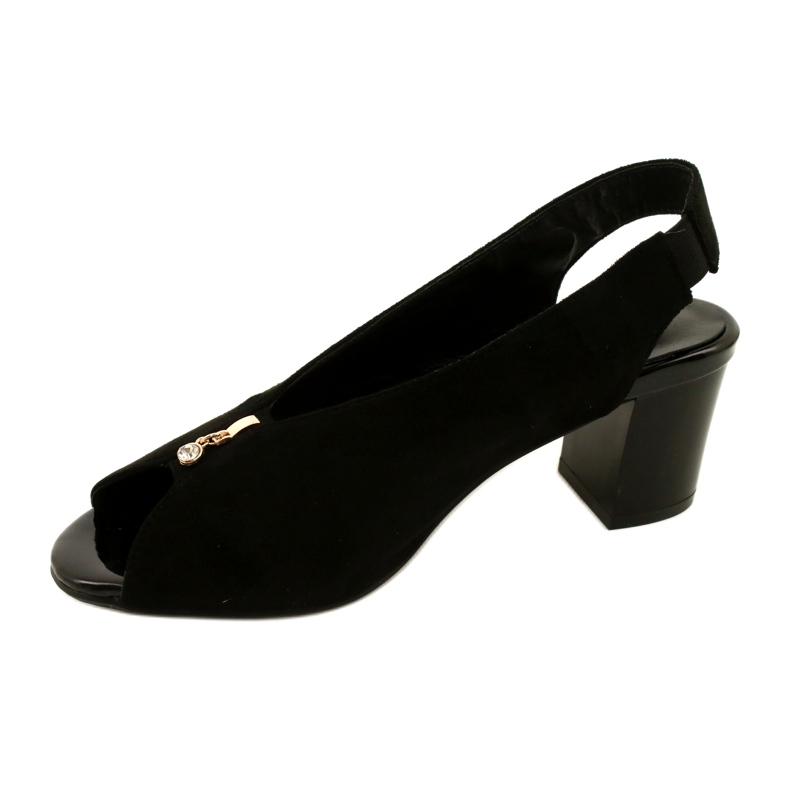 Sandales féminines sur le Daszyński Post SA169-6 Black le noir 2