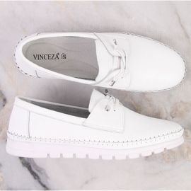 Chaussures de sport en cuir blanc pour femme Vinceza SG23-7842 1