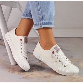 Cross Jeans LL2R4052C baskets basses blanches à lacets 1 Cross Jeans LL2R4052C baskets basses blanches à lacets 1