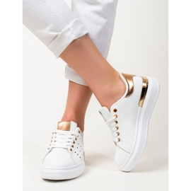 Baskets blanches à semelles épaisses Shelovet 2