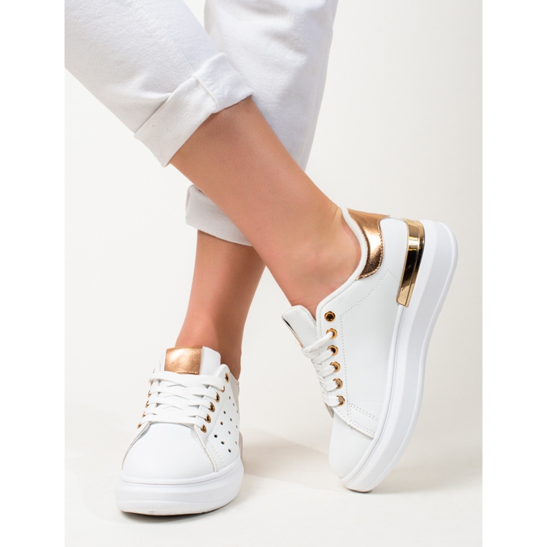 Baskets blanches à semelles épaisses Shelovet 2