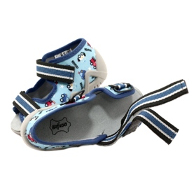 Befado chaussons enfants avec velcro, bleu 350P036 7