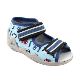 Befado chaussons enfants avec velcro, bleu 350P036 2