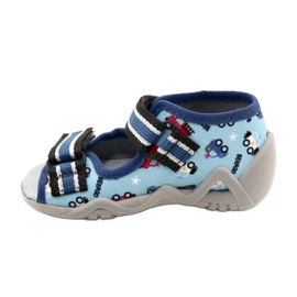 Befado chaussons enfants avec velcro, bleu 350P036 3