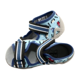 Befado chaussons enfants avec velcro, bleu 350P036 6