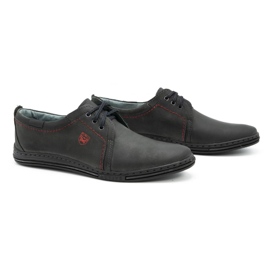 Polbut Chaussures en cuir pour hommes 343 gris 2