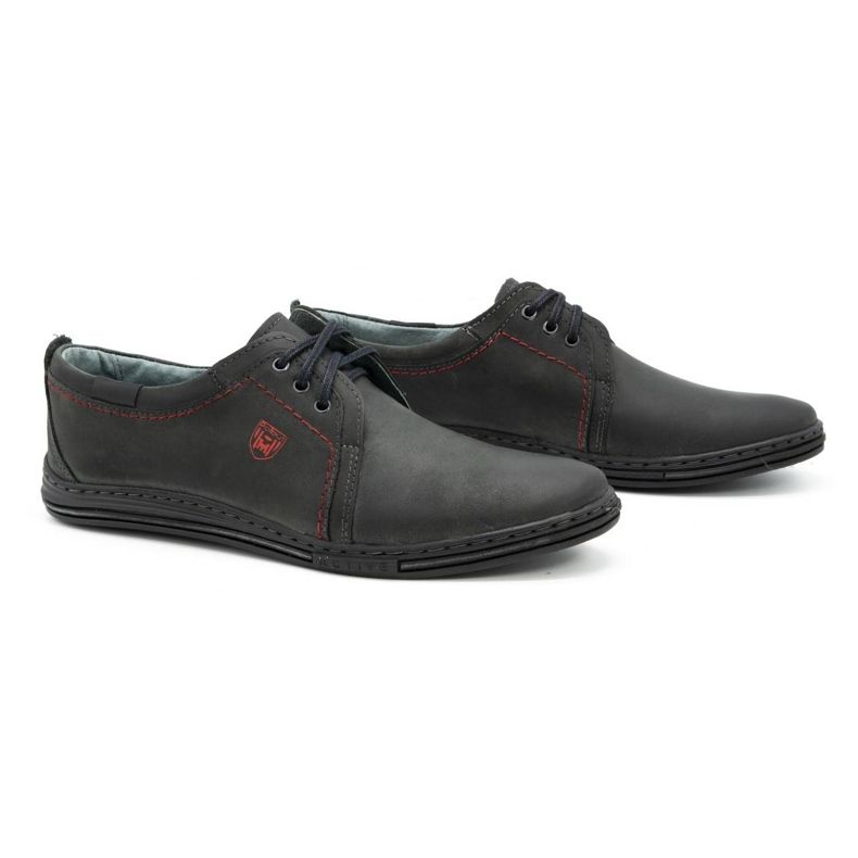 Polbut Chaussures en cuir pour hommes 343 gris 2