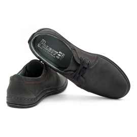 Polbut Chaussures en cuir pour hommes 343 gris 3