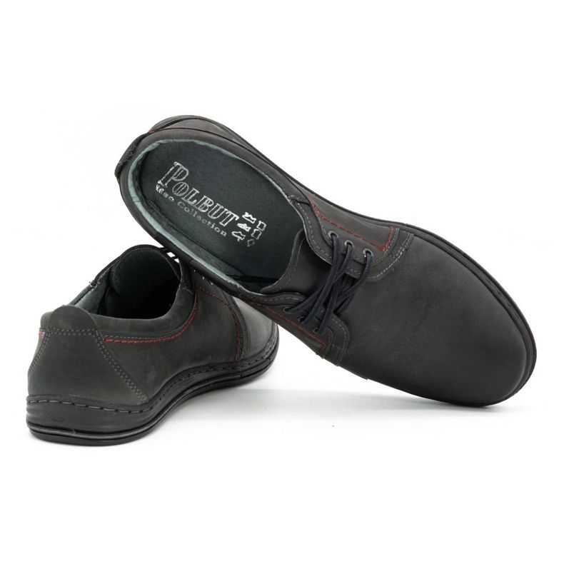Polbut Chaussures en cuir pour hommes 343 gris 3