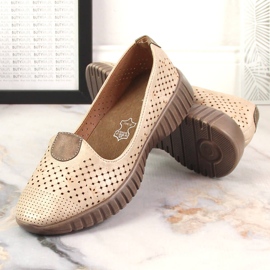 Chaussures femme beiges ajourées Jezzi RMR2270-4 7