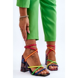 Sandales à Talons Tendance Multicolore Josette 1