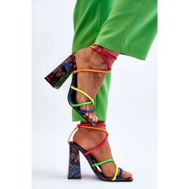 Sandales à Talons Tendance Multicolore Josette 4