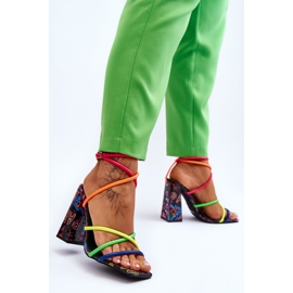 Sandales à Talons Tendance Multicolore Josette 2