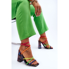 Sandales à Talons Tendance Multicolore Josette 7