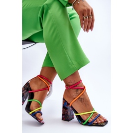 Sandales à Talons Tendance Multicolore Josette 8