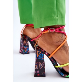 Sandales à Talons Tendance Multicolore Josette 5