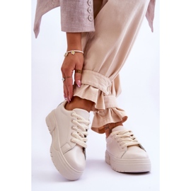 FG2 Chaussures de sport à plateforme confortables pour femmes Beige Devan 2 FG2 Chaussures de sport à plateforme confortables pour femmes Beige Devan 2