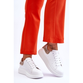 Chaussures De Sport Femme Avec Motif Décoratif Blanc-Gold Delight blanche 2 Chaussures De Sport Femme Avec Motif Décoratif Blanc-Gold Delight blanche 2