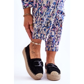 Espadrilles Plateforme Classiques Femme Noir Maurine 1