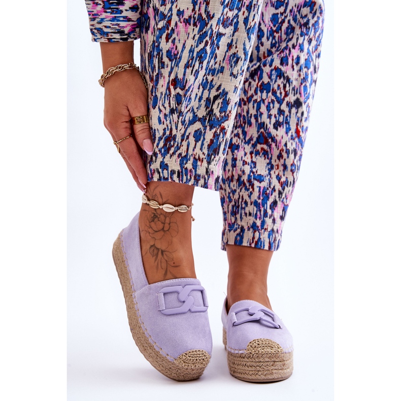 Espadrilles à plateforme classiques pour femmes Violet Maurine 1