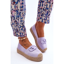 Espadrilles à plateforme classiques pour femmes Violet Maurine 3