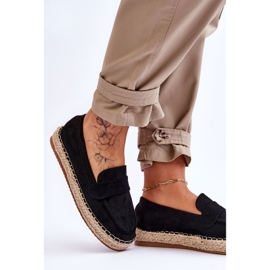 Espadrilles en daim pour femmes Noir Keyla le noir 5