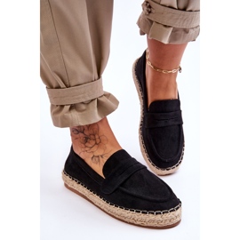 Espadrilles en daim pour femmes Noir Keyla le noir 4