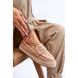 FI1 Espadrilles en daim pour femmes Beige Keyla 5
