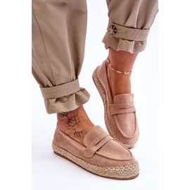 FI1 Espadrilles en daim pour femmes Beige Keyla 3