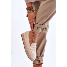 FI1 Espadrilles Femme en Daim Beige Clair Keyla 3